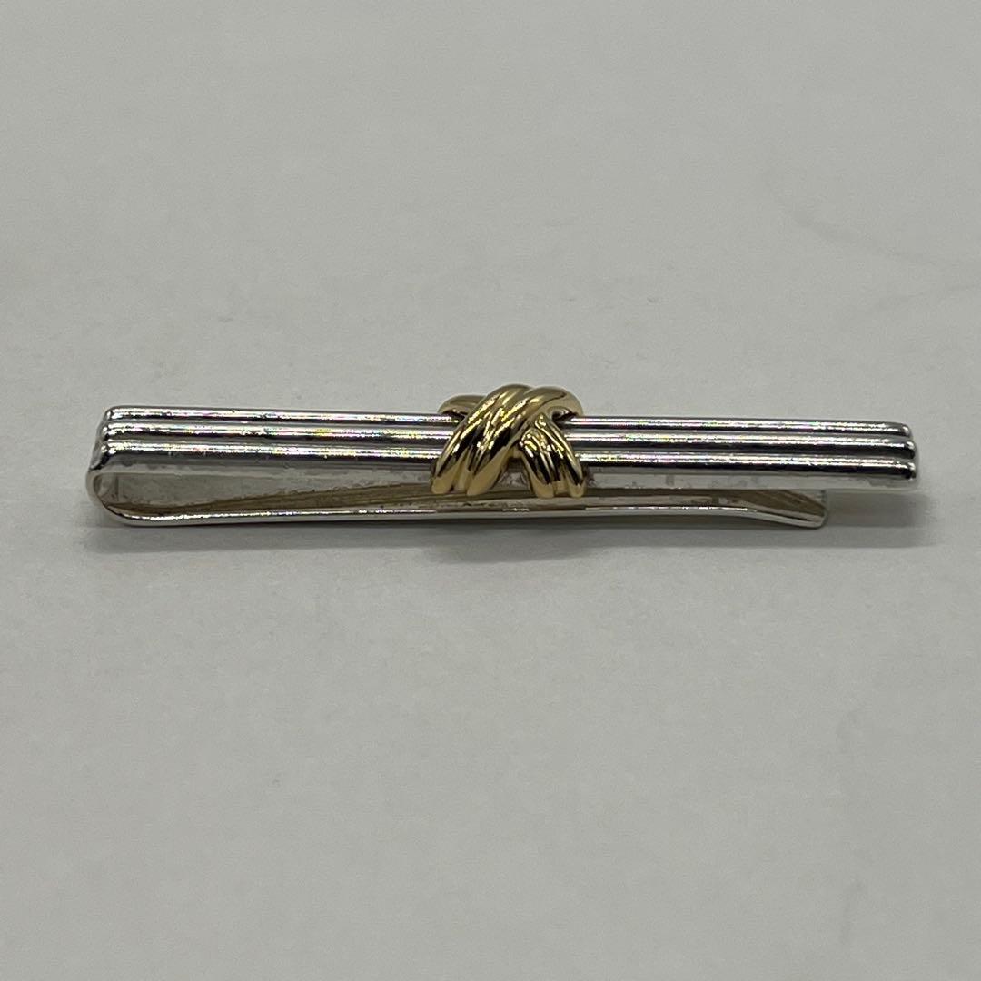 ティファニー TIFFANY シグネチャークロス ネクタイピン コンビ 希少