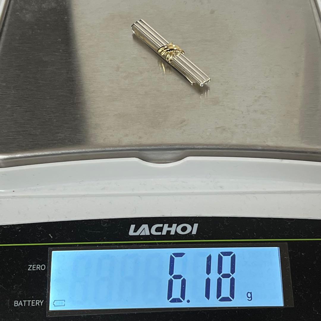 ティファニー TIFFANY シグネチャークロス ネクタイピン コンビ 希少