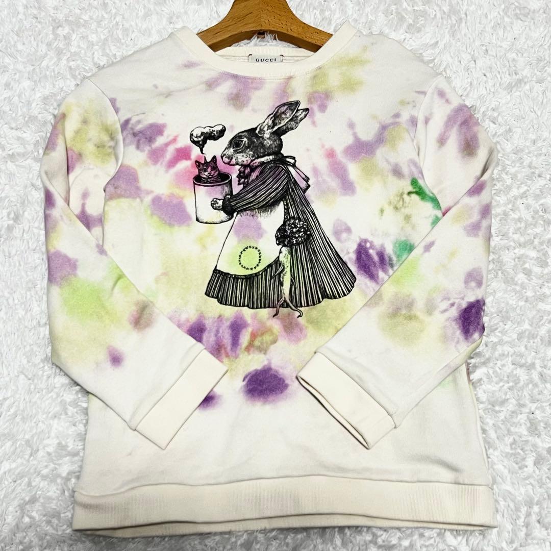 超希少 グッチ ヒグチユウコ コラボ うさぎ 両面プリント タイダイ柄