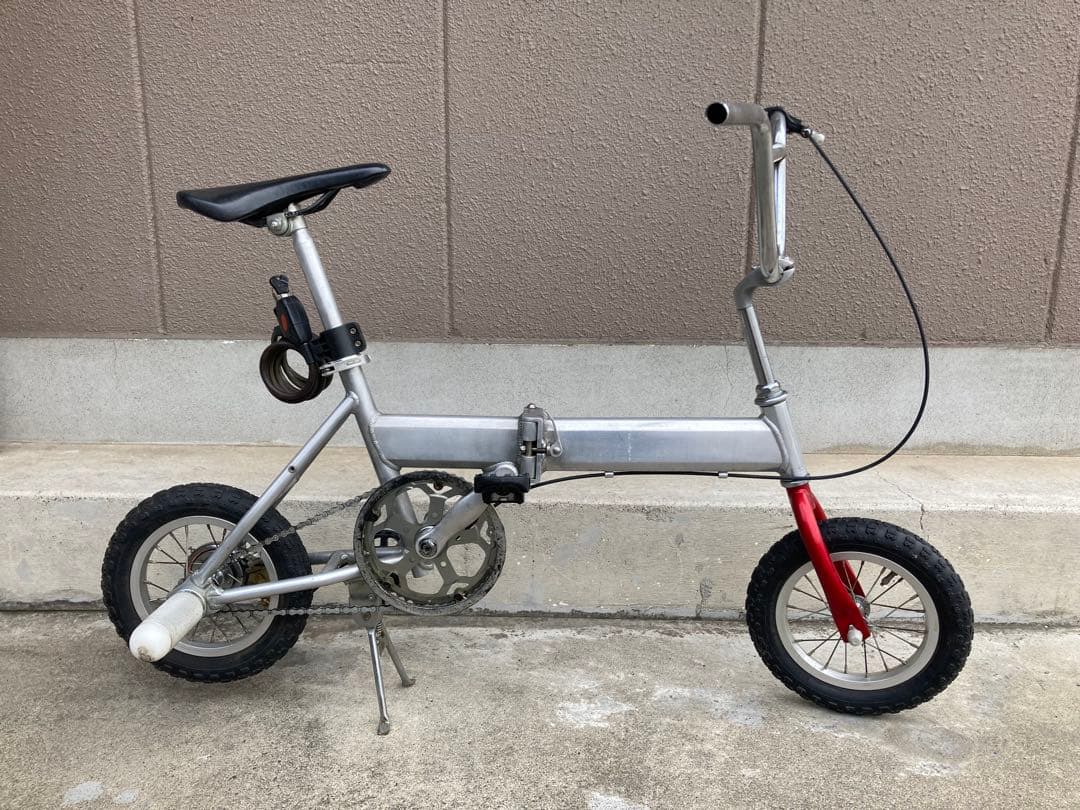 ちょっとだけカスタム　折りたたみ自転車 アルミフレーム シルバー/レッド