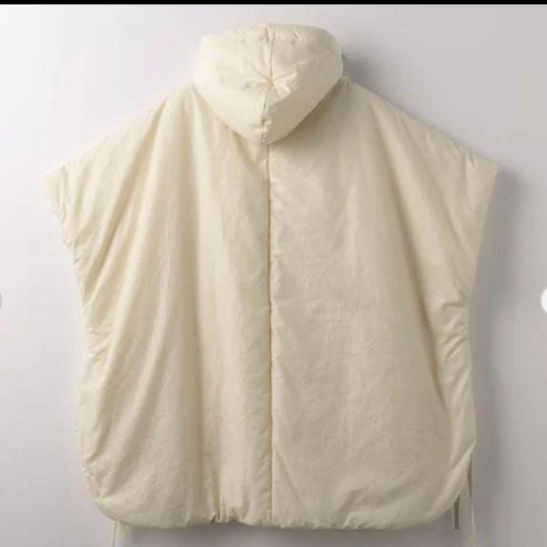 ✨美品✨プロタゴニスタ　フード付き　ポンチョコート　ミルキーホワイト　日本製