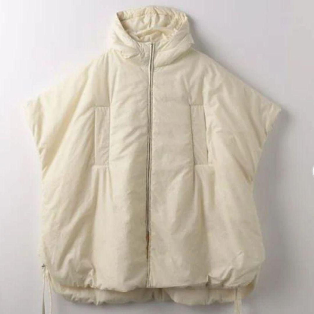 ✨美品✨プロタゴニスタ　フード付き　ポンチョコート　ミルキーホワイト　日本製