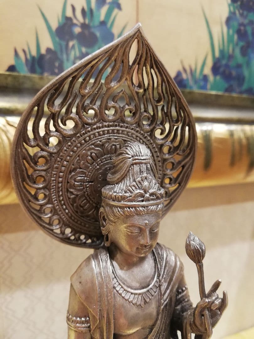 [ 松久宗琳 聖観世音菩薩 純銀 製 ] 造幣局刻印有 仏像 観音菩薩 観音さま