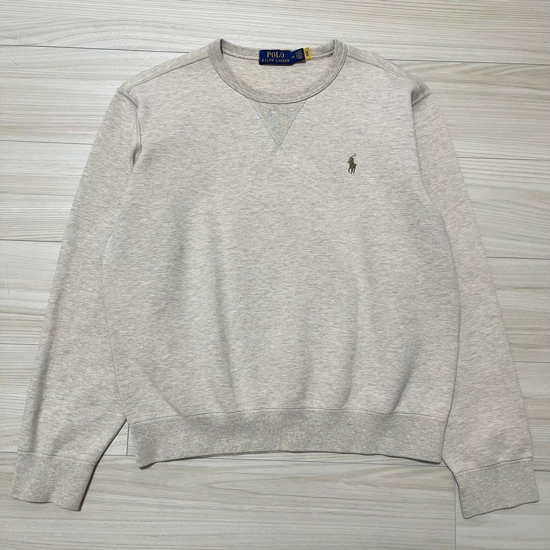 【美品】ポロラルフローレン スウェット トレーナー ベージュ 現行タグQR