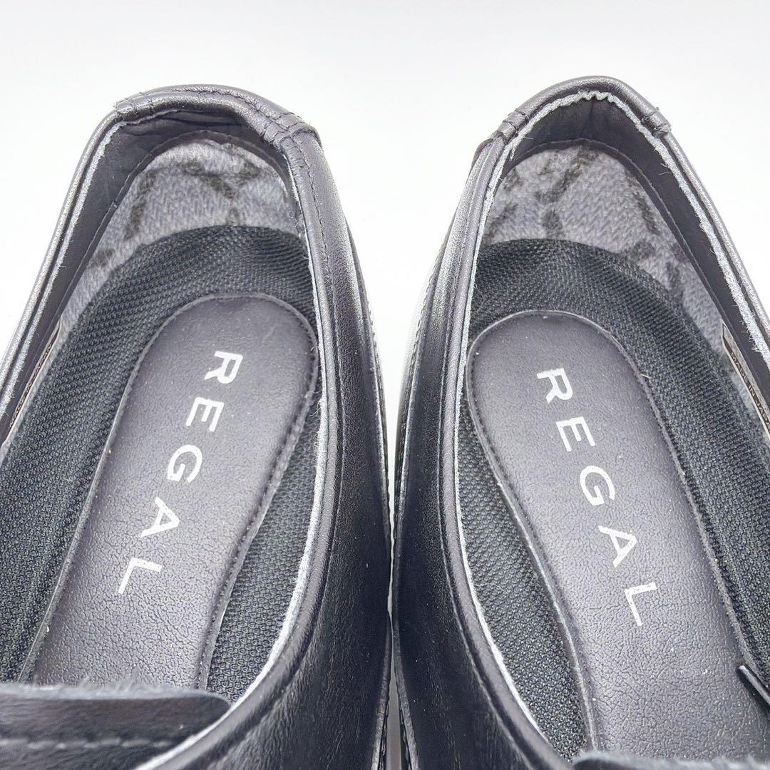 ほぼ未使用⭐️REGAL リーガル 24.5 ストレートチップ ゴアテックス 黒
