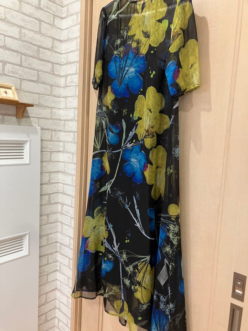 【美品】【AMERI/アメリ】SCAN FLOWER CHIFFON DRESS