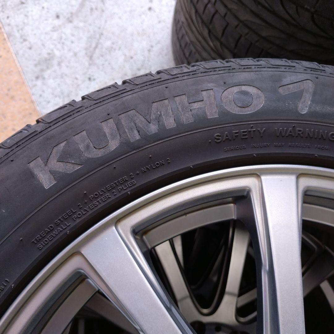 18インチアルミホイール ハリアーに 4本set タイヤ付、ホイールのみ発送可能