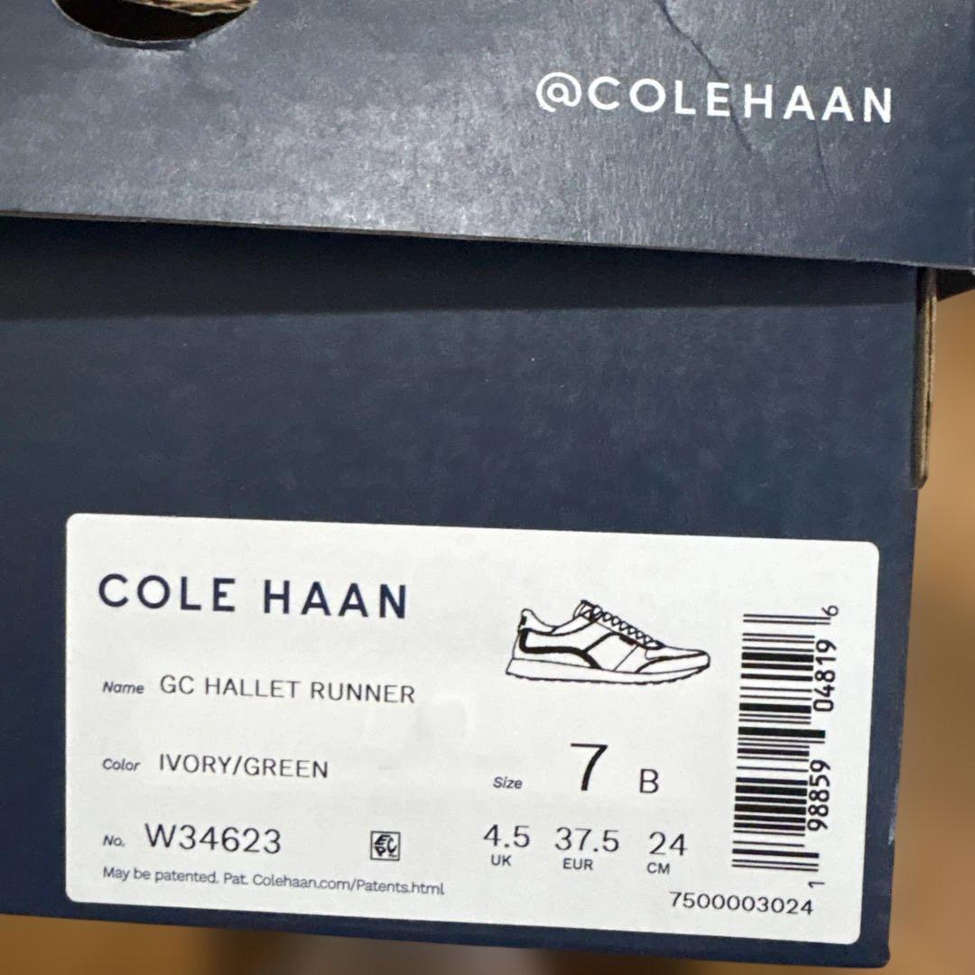 COLE HAAN スニーカー ホワイト/グリーン/ピンク 箱付き