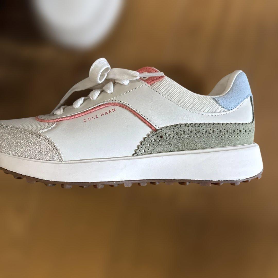 COLE HAAN スニーカー ホワイト/グリーン/ピンク 箱付き