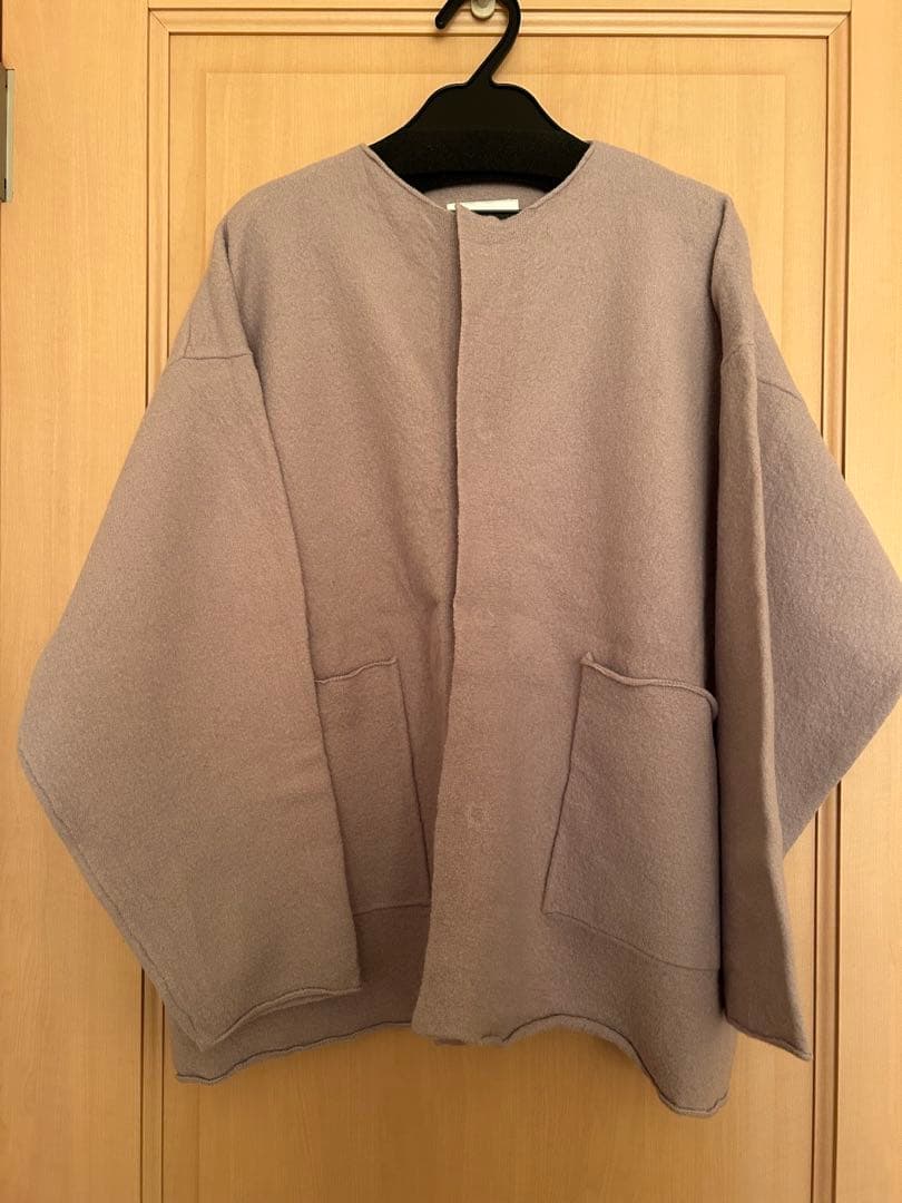 かぐれ　ウールノーカラージャケット　GREGE