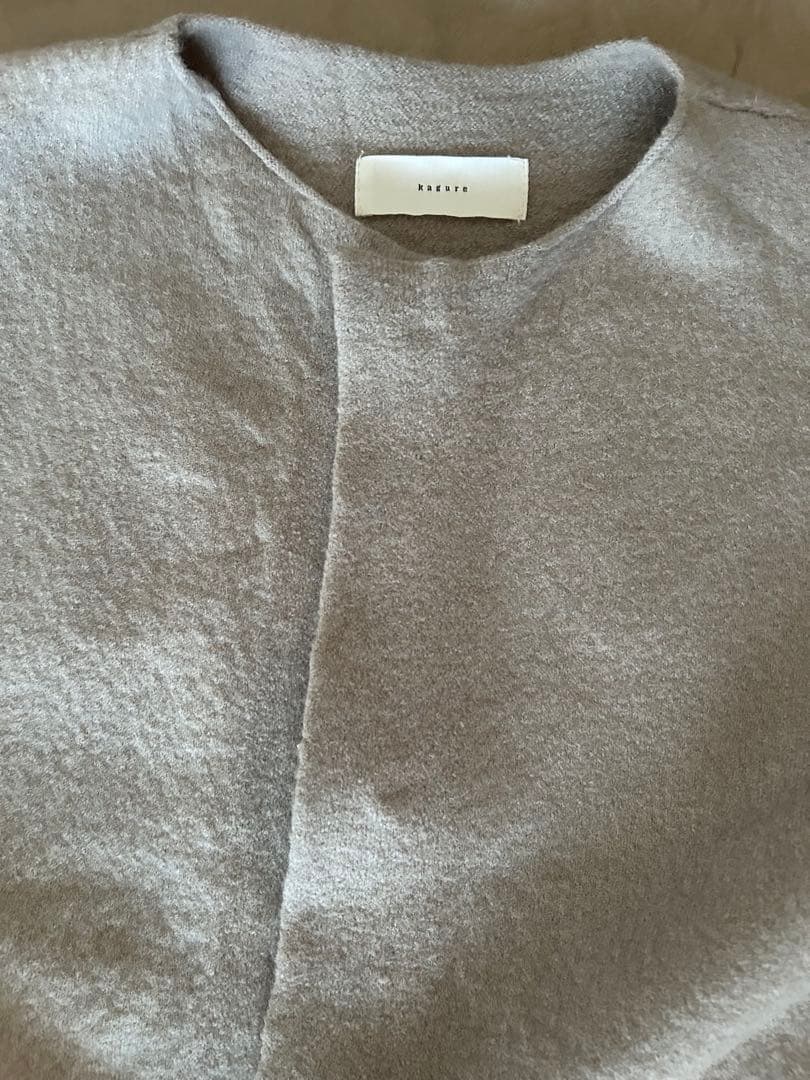 かぐれ　ウールノーカラージャケット　GREGE