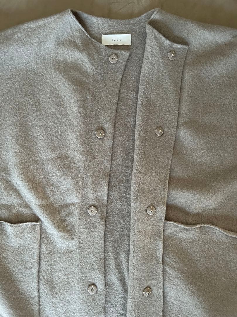 かぐれ　ウールノーカラージャケット　GREGE