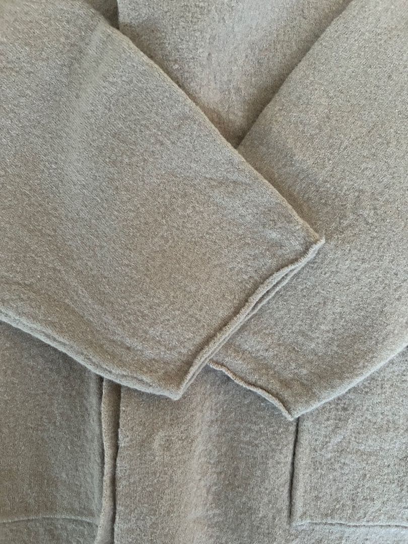 かぐれ　ウールノーカラージャケット　GREGE