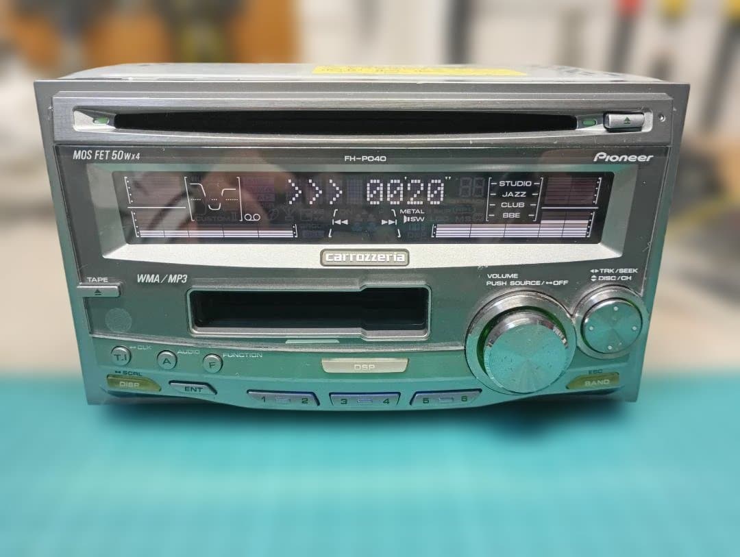 動作確認済 カロッツェリア最終型2dinCD/カセットデッキ　FH-P040zz