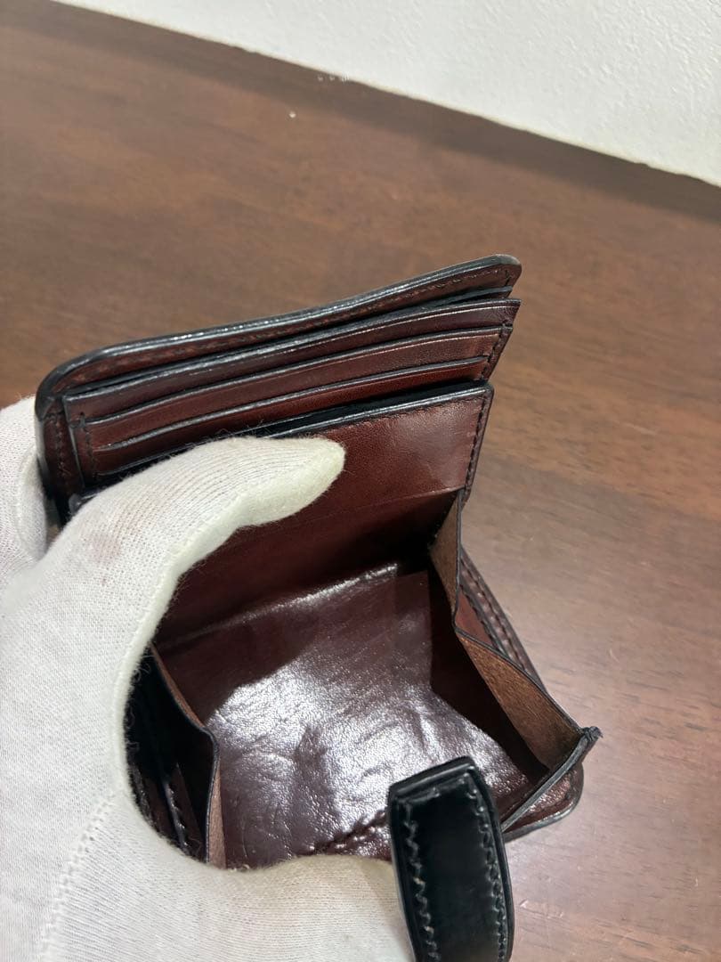 No.496レザー ショートウォレット待夢