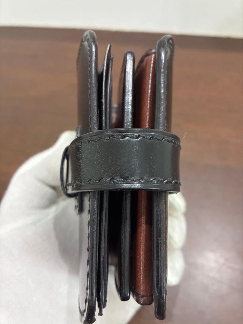 No.496レザー ショートウォレット待夢