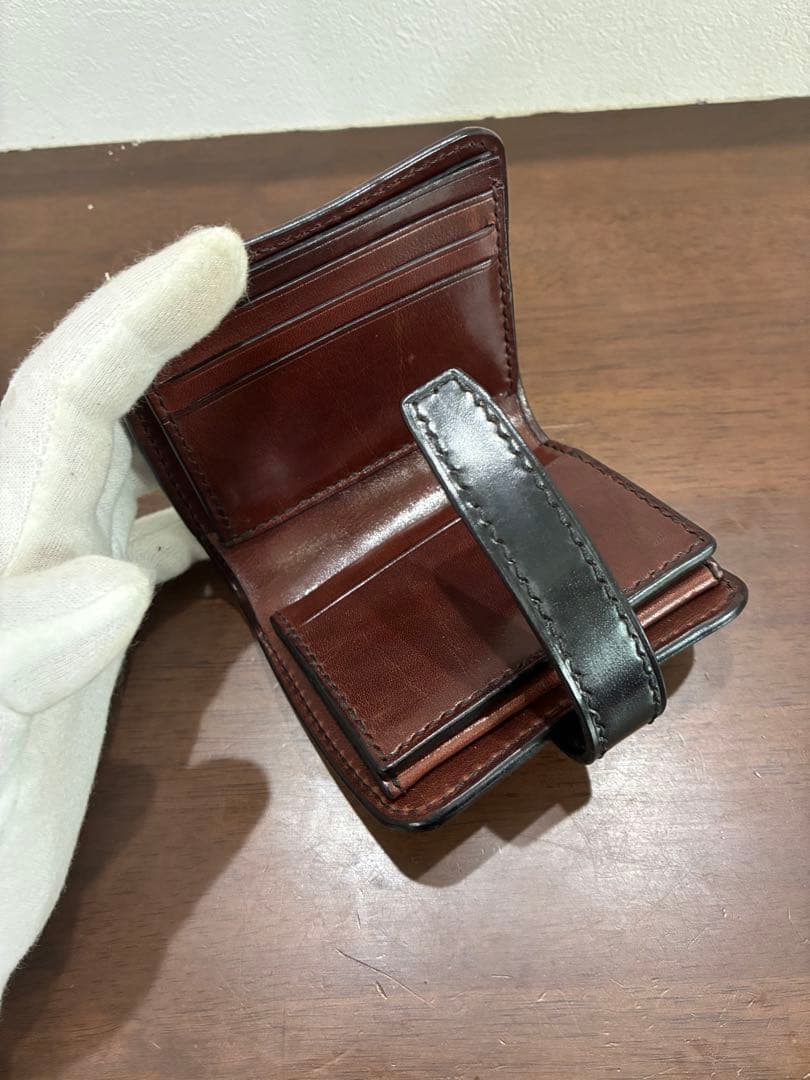 No.496レザー ショートウォレット待夢