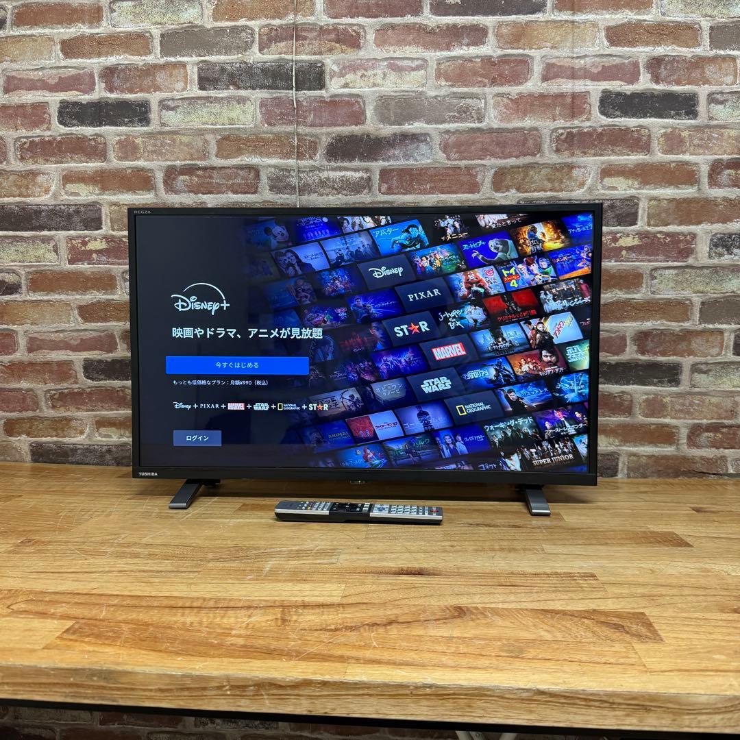 東芝 32V型 液晶テレビ 32V34 REGZA スマートテレビ 動画アプリ○