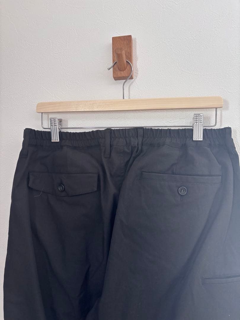 8g shoot ワンタックストレッチパンツ　クロ　XL