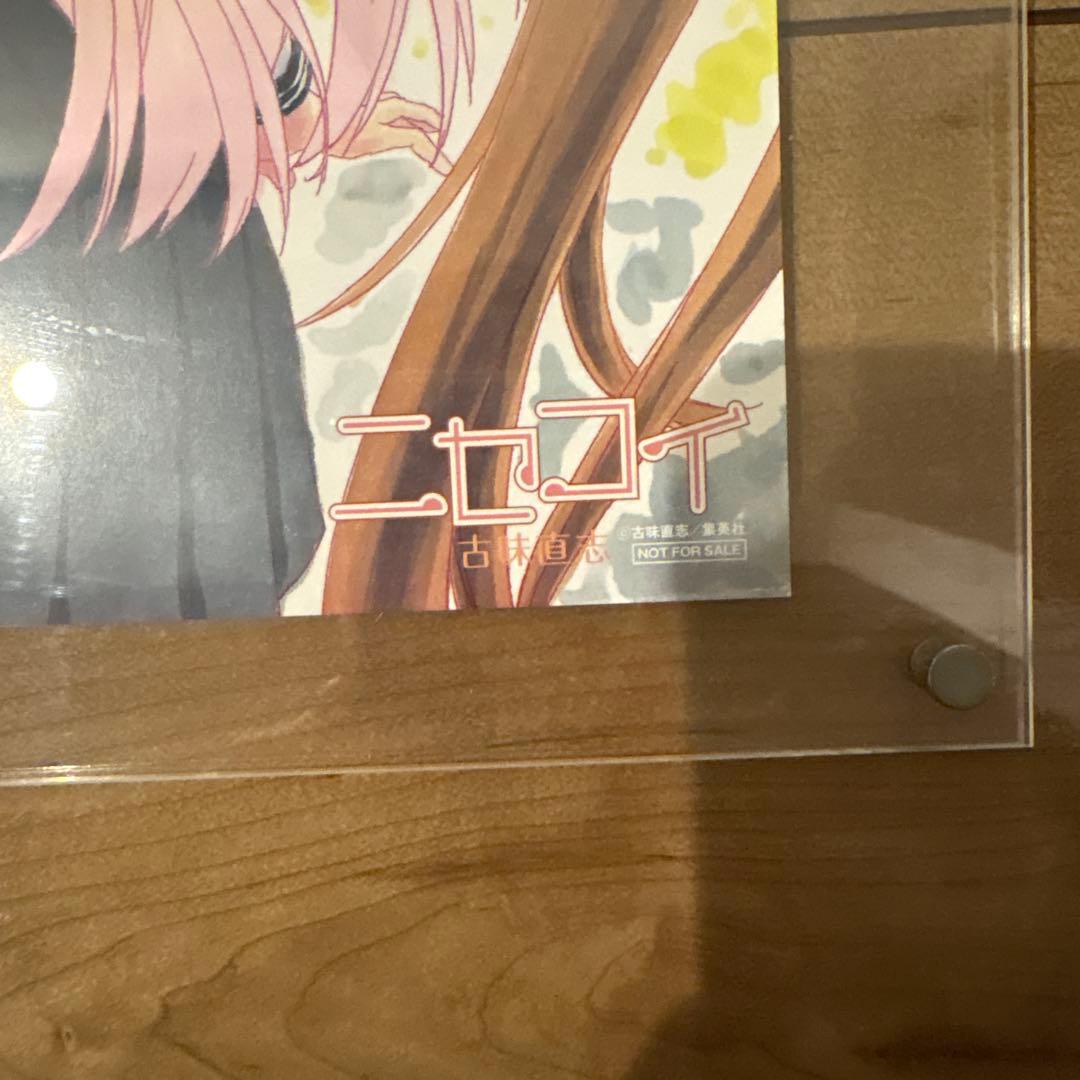 ニセコイ 応募当選 直筆サイン入りB4ポスター　額入り