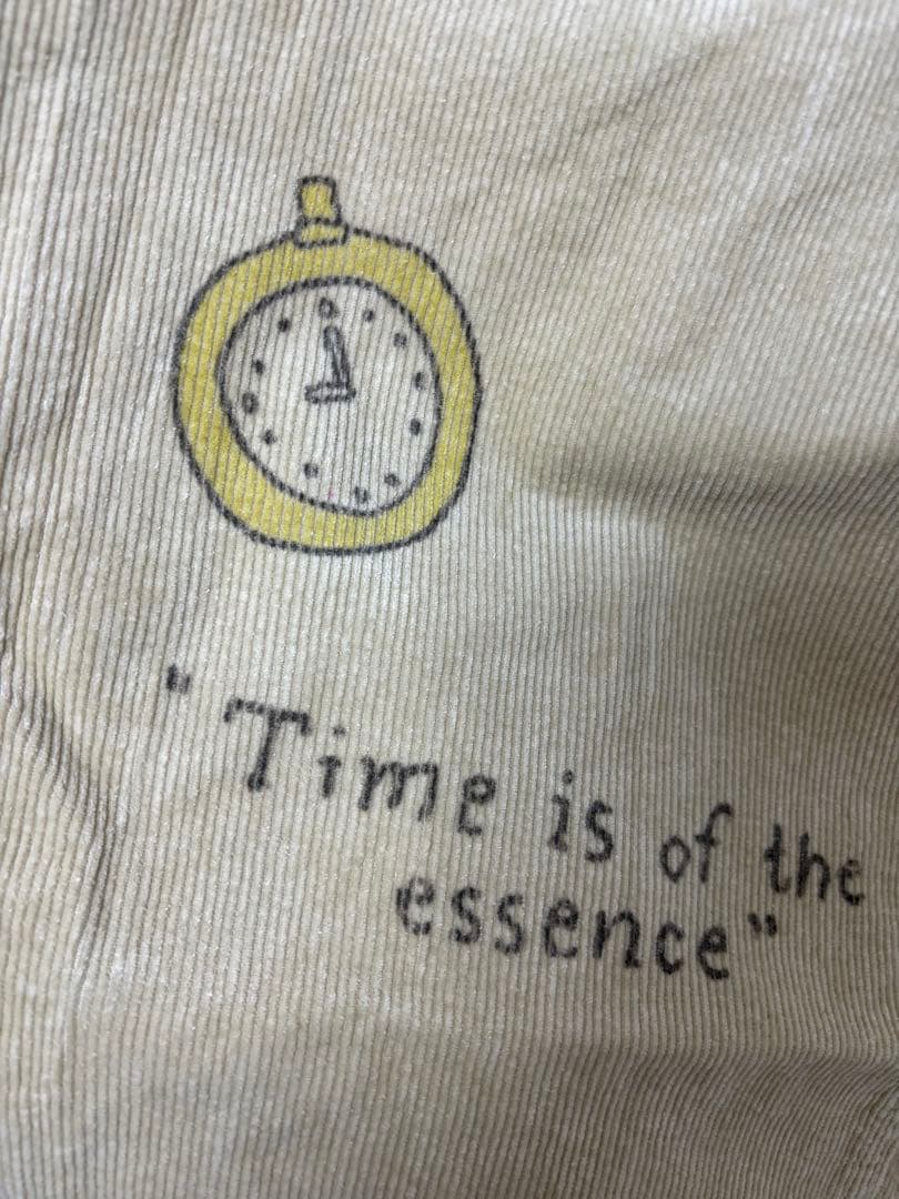 ANJI。DENIMDUGAREEメモリアルラクガキコーデュロイ