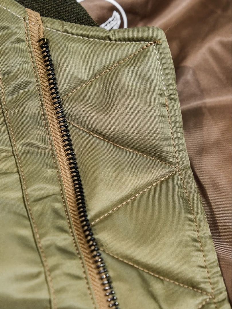 40 Lサイズ希少B-15B初期型復刻MA-1前身ムートン REALSIMONS