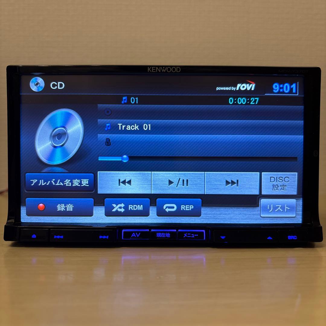 Bluetooth搭載ケンウッド最上級フルセグMDV737DT新品バックカメラ付