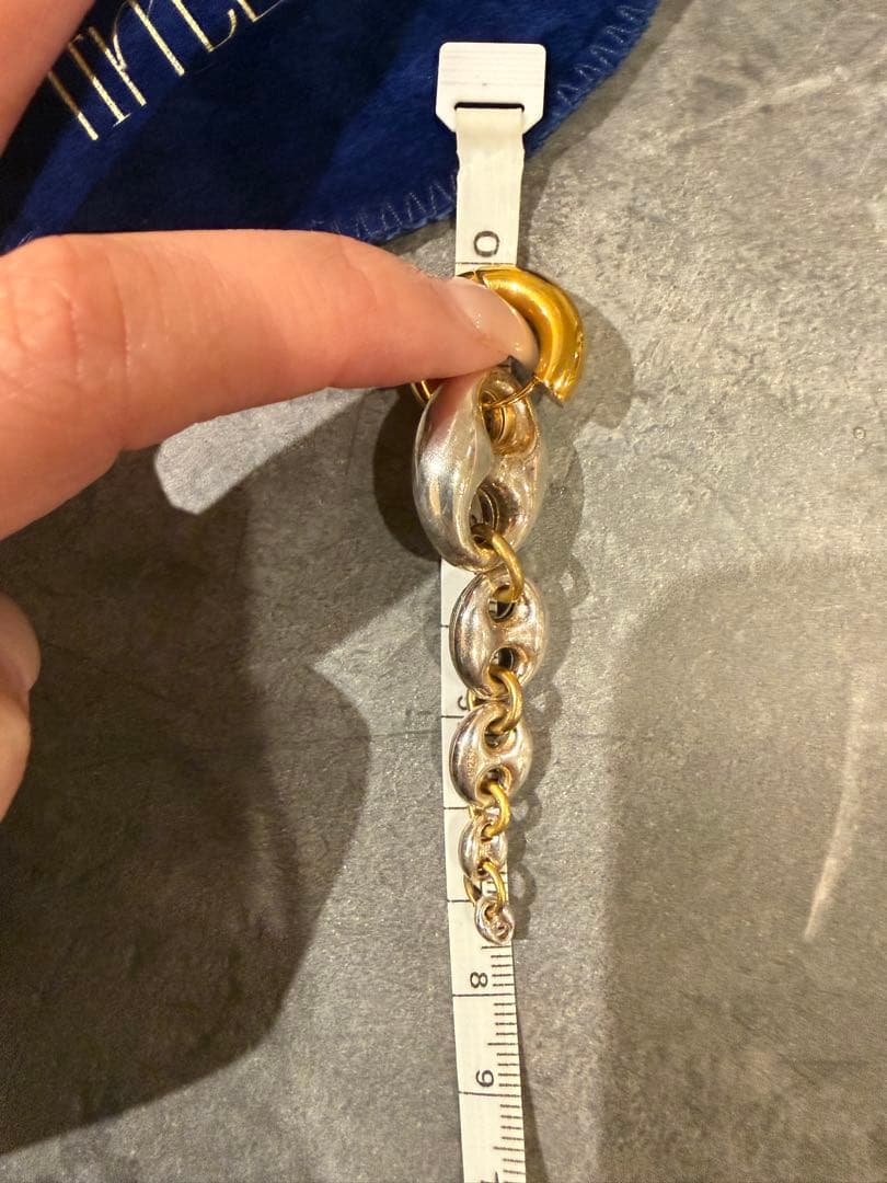 TimelessPearlyタイムレスパーティーチェーンデザインフープピアス