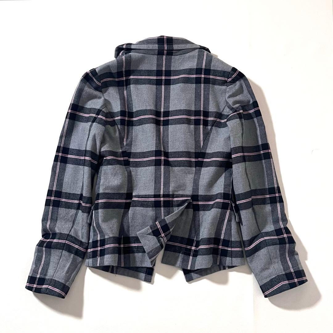 【美品】ヴィヴィアンウエストウッド　変形テーラード ジャケット　チェック柄　ロゴ