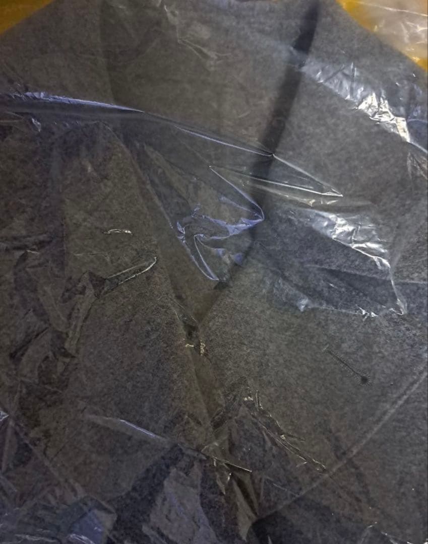 ユニクロ ダブルフェイスショートコートリラックスフィット ピーコート グレー