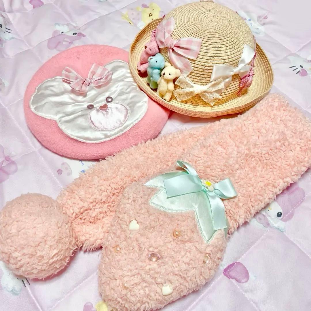 【オールシーズン】NILE PERCH 帽子・マフラー 3点セット