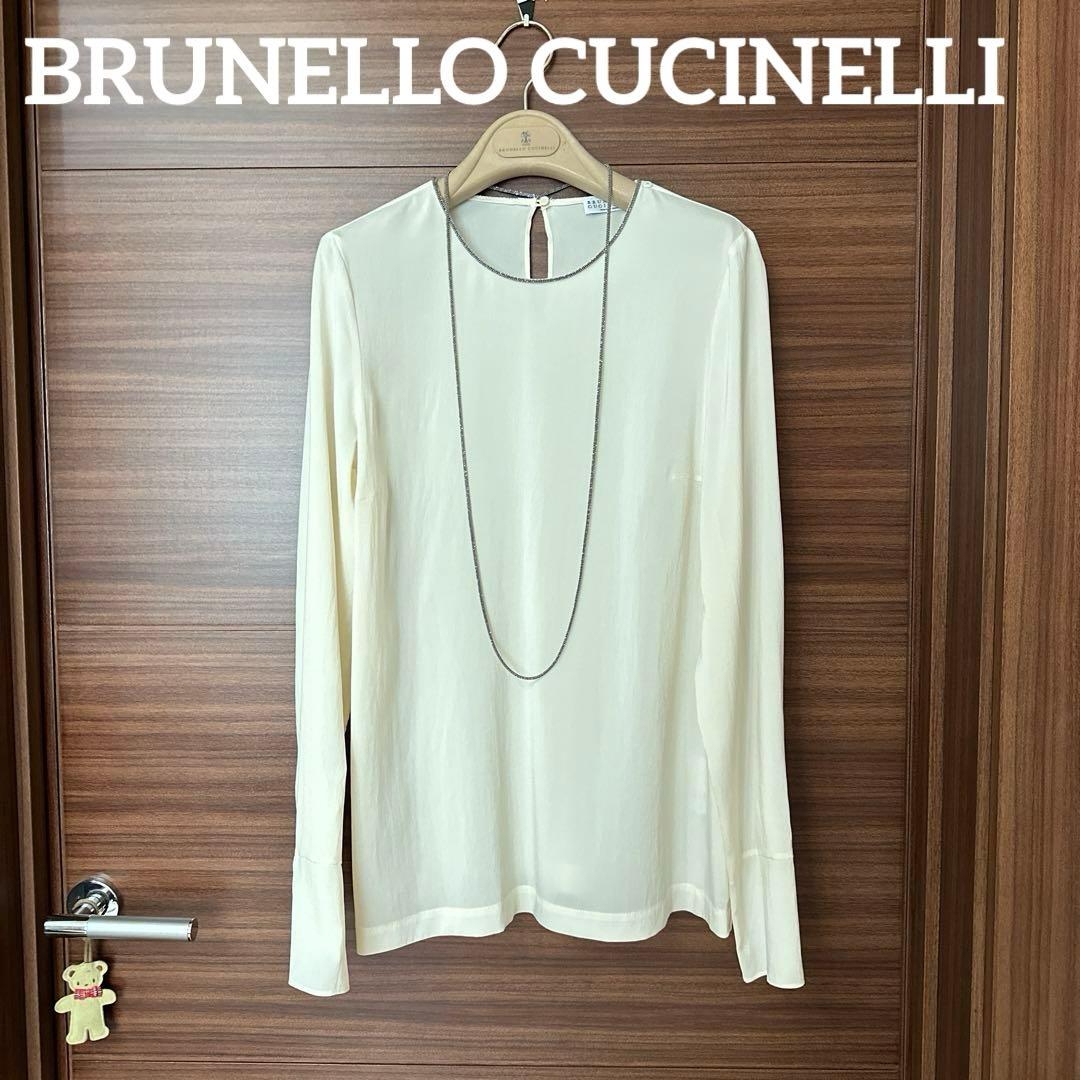 【最高級】BRUNELLO CUCINELLI ブルネロクチネリ シルクブラウス