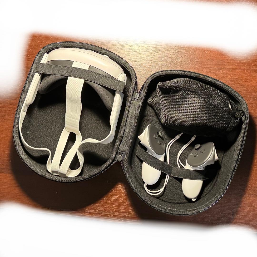  Quest 3 128GB 4点セット ストラップ/ケース/ケーブル