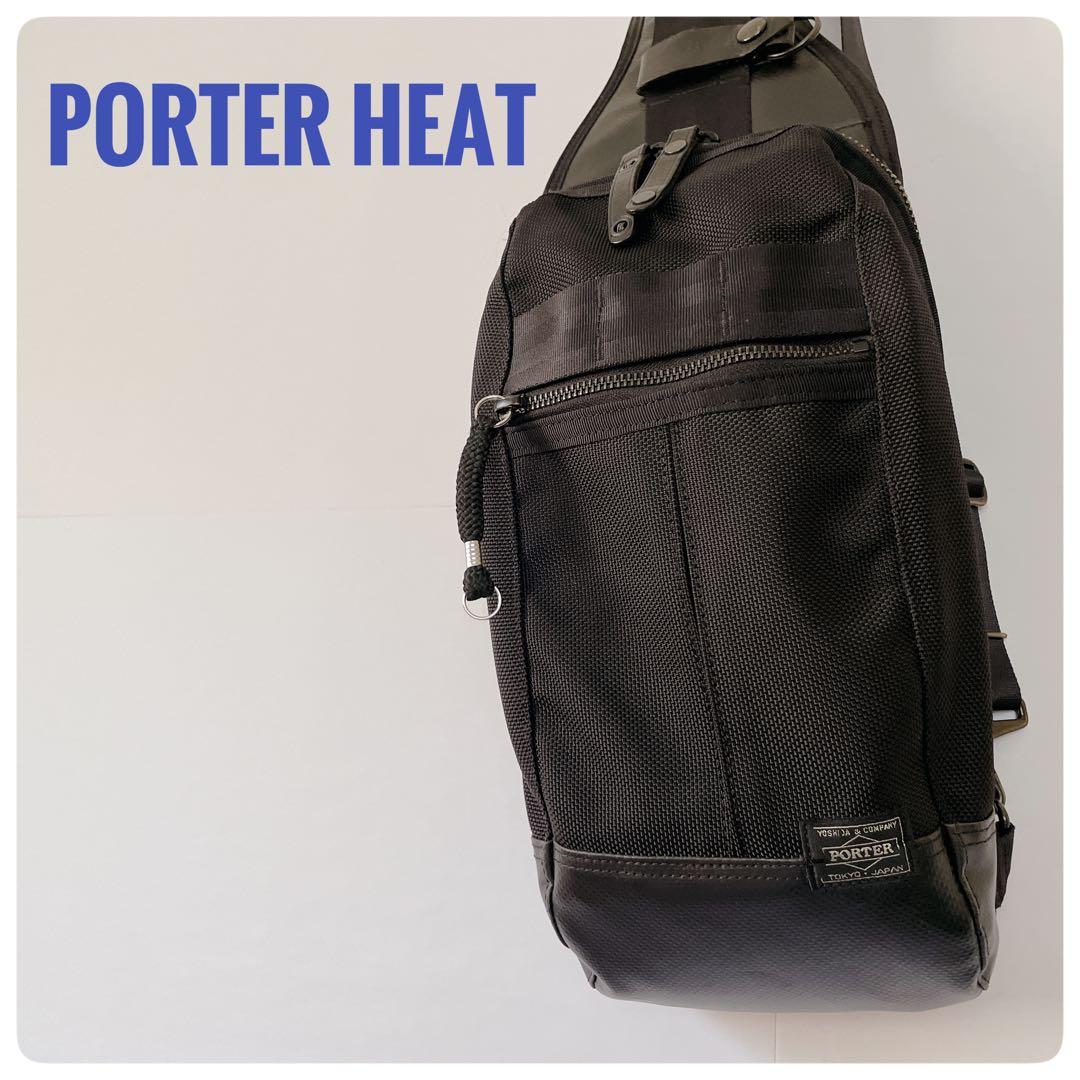 【完売品】✨美品✨ポーター HEAT ワンショルダー ボディバッグ ブラック