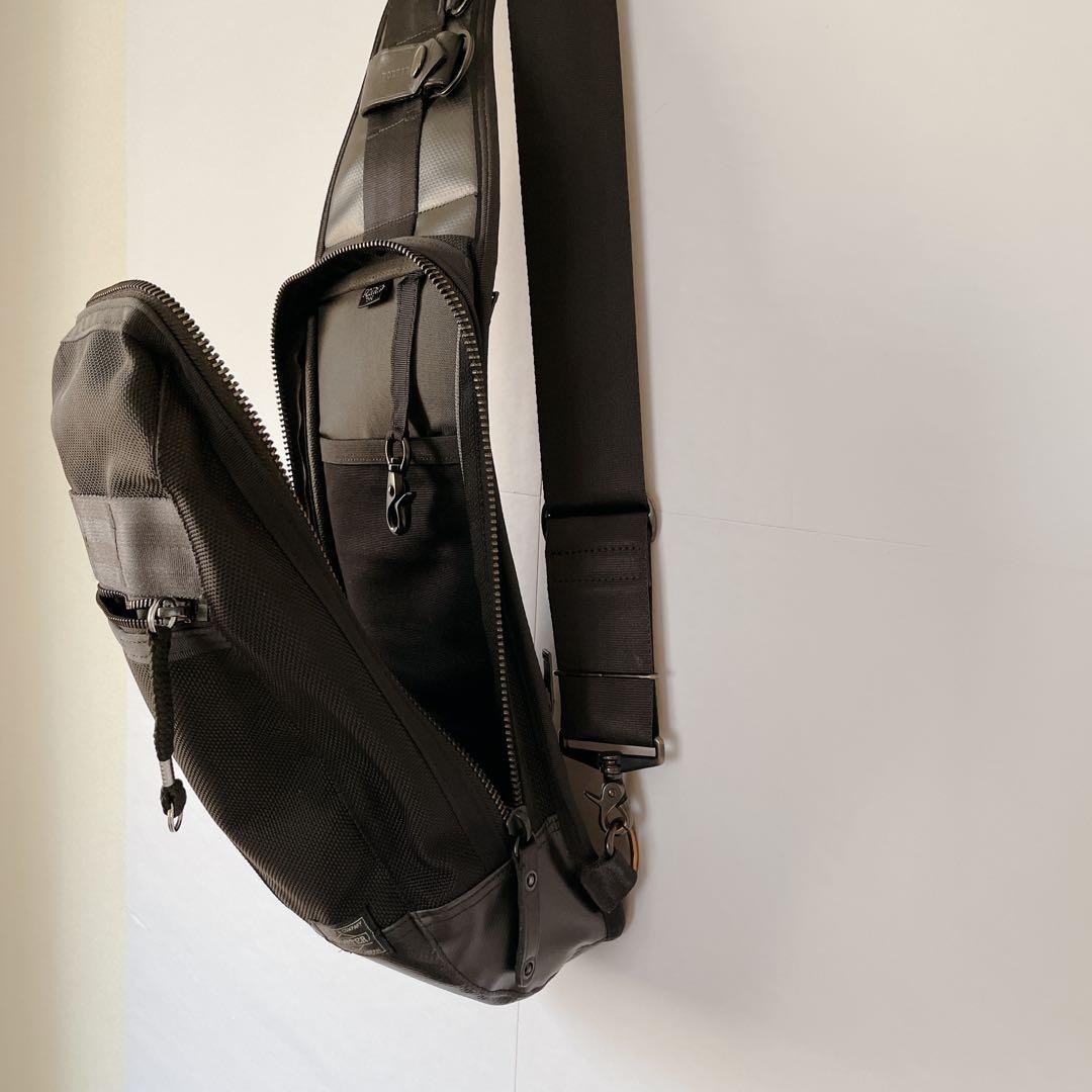 【完売品】✨美品✨ポーター HEAT ワンショルダー ボディバッグ ブラック