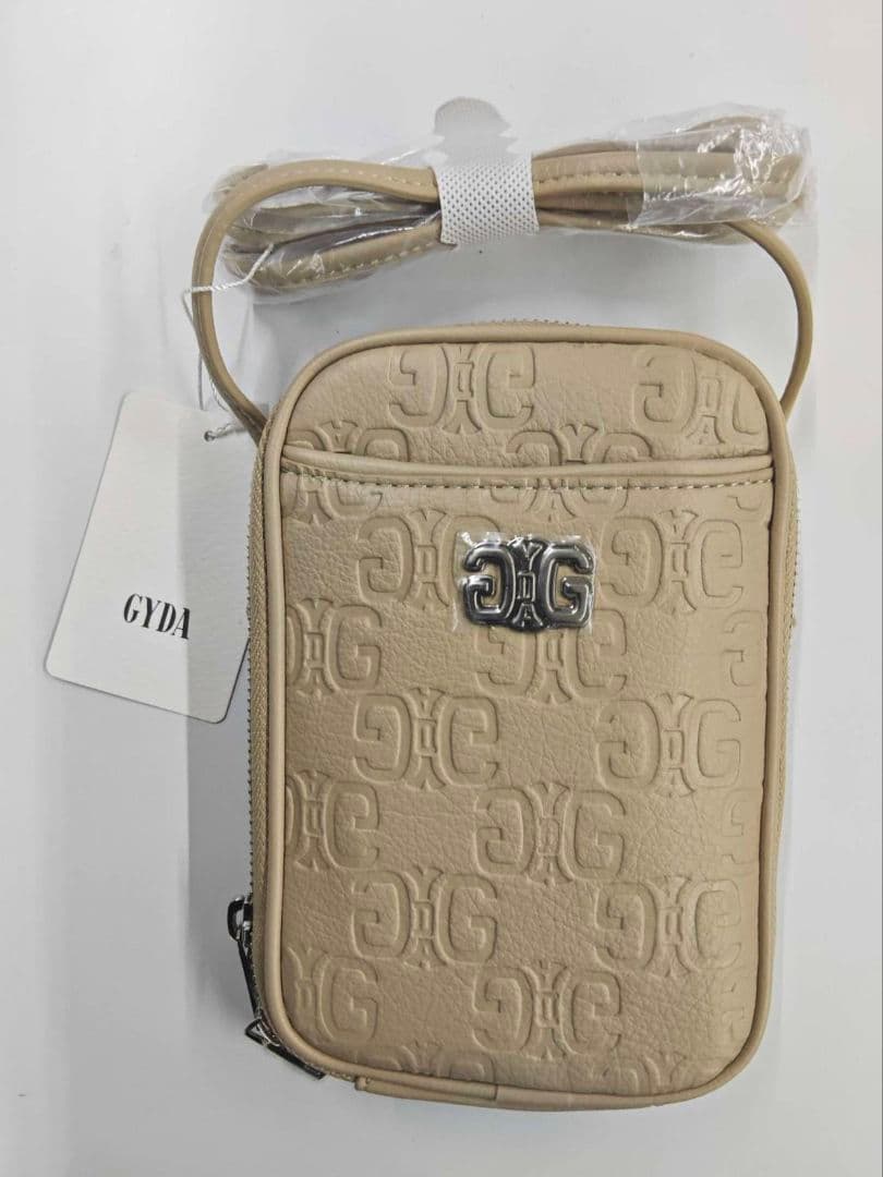 GYDA ベージュ スマホショルダーバッグ