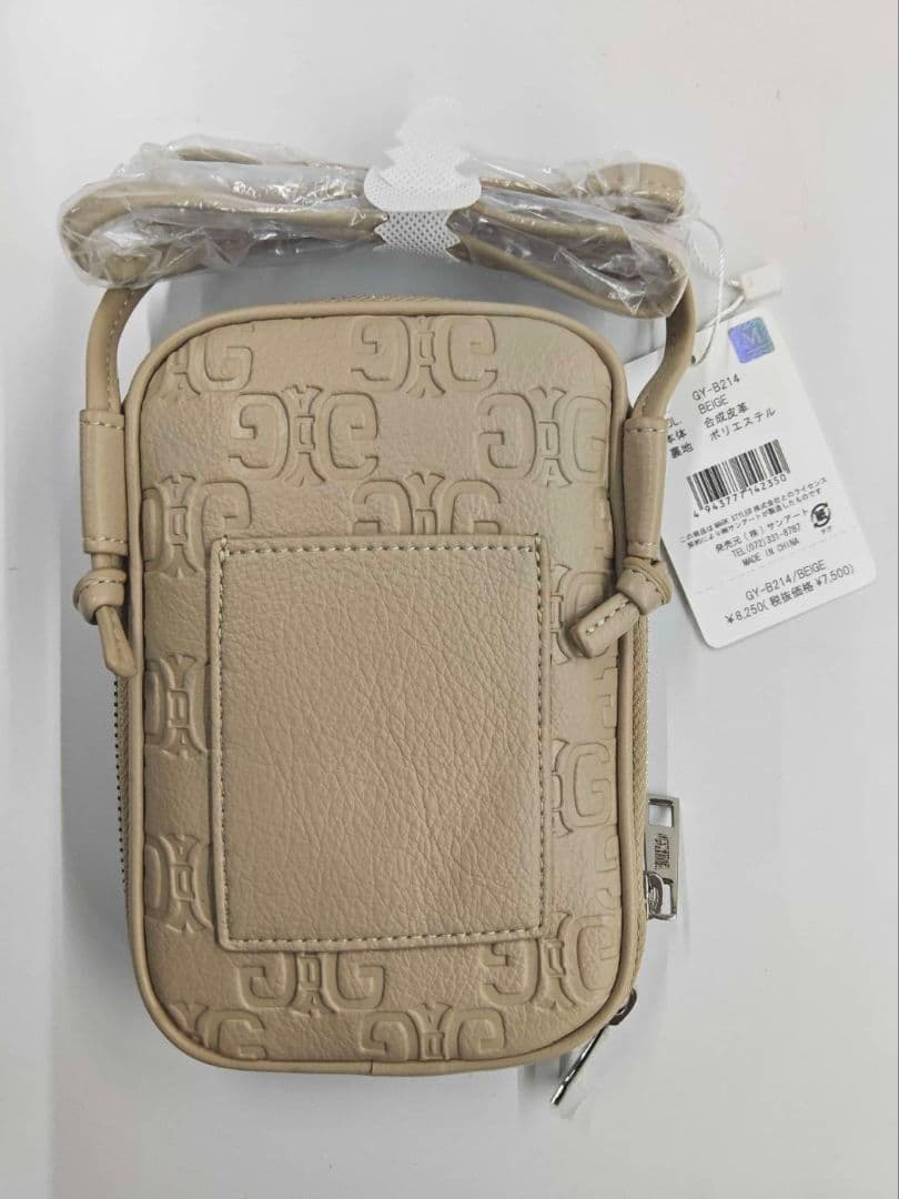GYDA ベージュ スマホショルダーバッグ