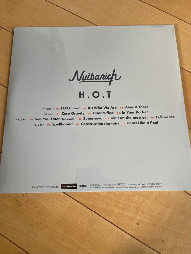 Nulbarich H.O.T LPレコード ナルバリッチ アナログ 新品