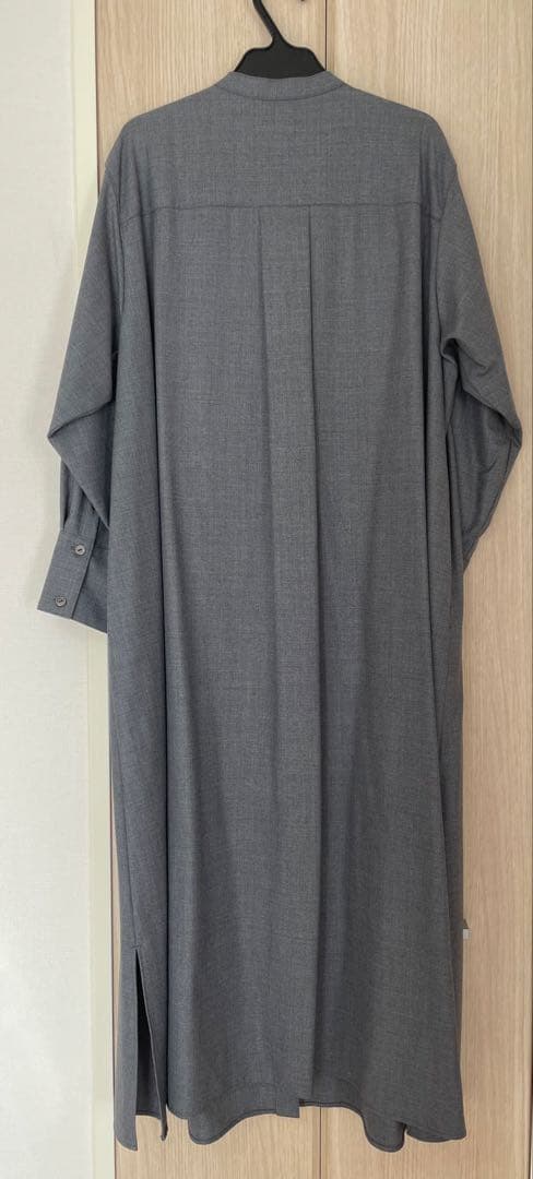 23区　大きいサイズ　44 ウールストレッチツイル ピンタック ワンピース　新品