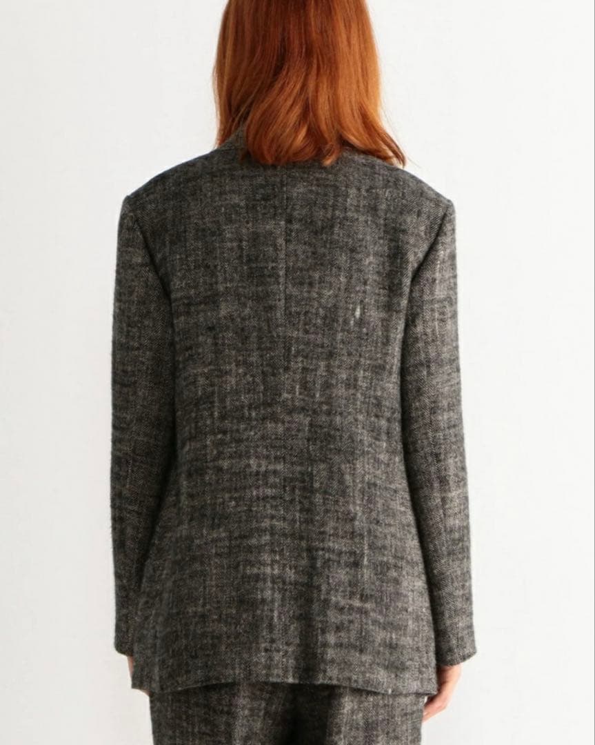 テーラードジャケット ツイードヘリンボーン　bacca tomorrowland