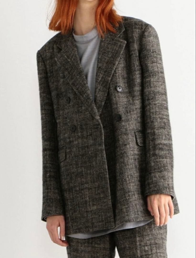 テーラードジャケット ツイードヘリンボーン　bacca tomorrowland