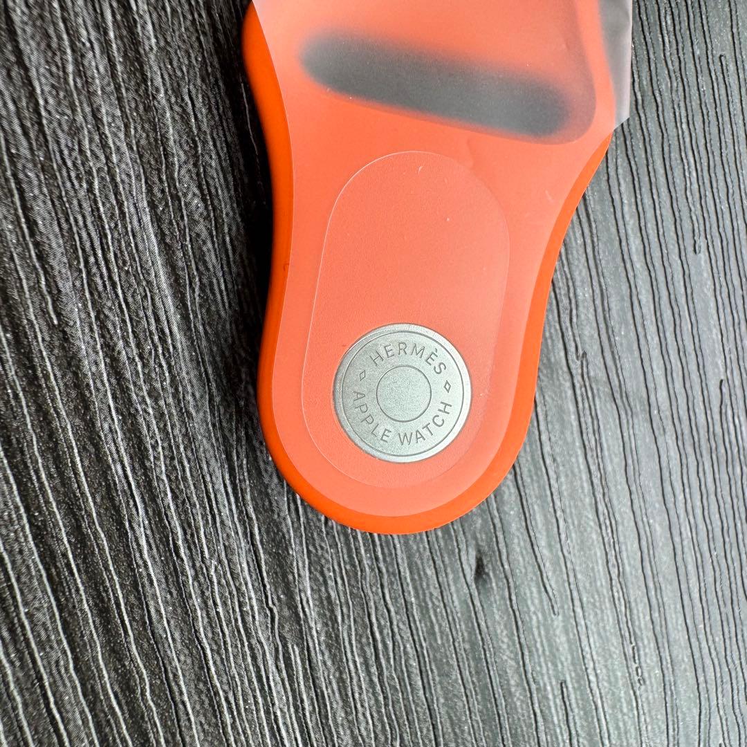 2621 ほぼ未使用　Apple Watch エルメス　オレンジ　ラバーバンド