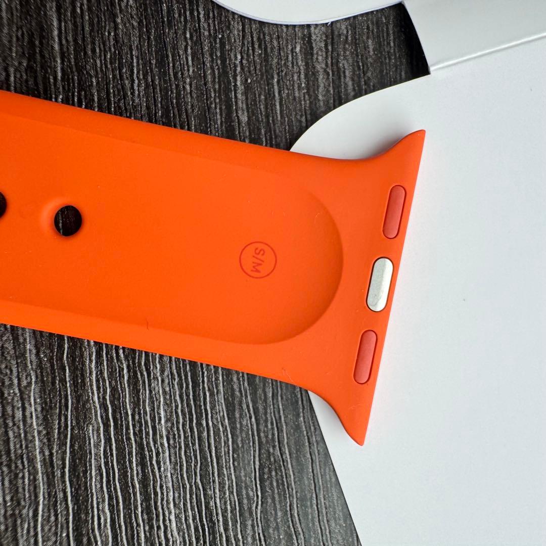 2621 ほぼ未使用　Apple Watch エルメス　オレンジ　ラバーバンド