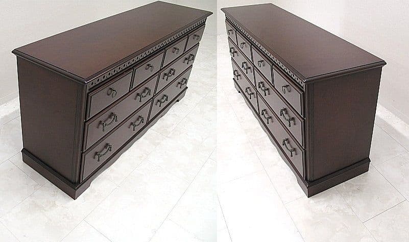 美品 IDC大塚家具 マリアンディール ワイドチェスト 3段8杯　W151cm