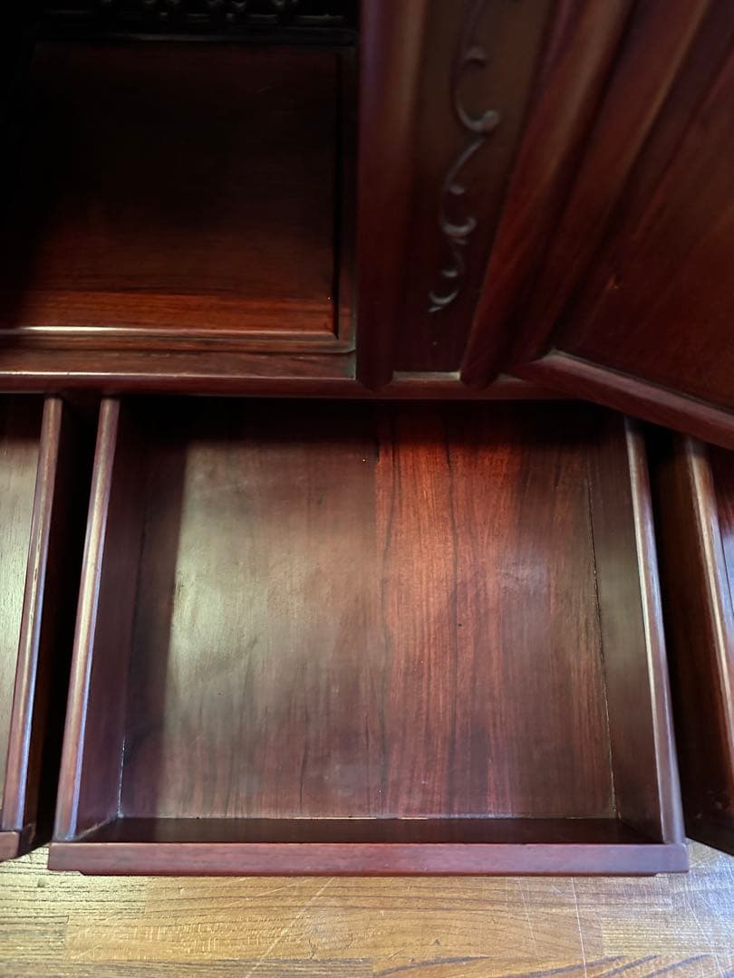 お盆限定価格！！　アンティーク　茶箪笥　紫檀　茶棚　飾り棚
