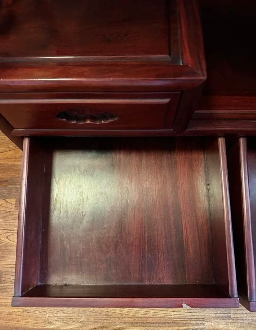 お盆限定価格！！　アンティーク　茶箪笥　紫檀　茶棚　飾り棚
