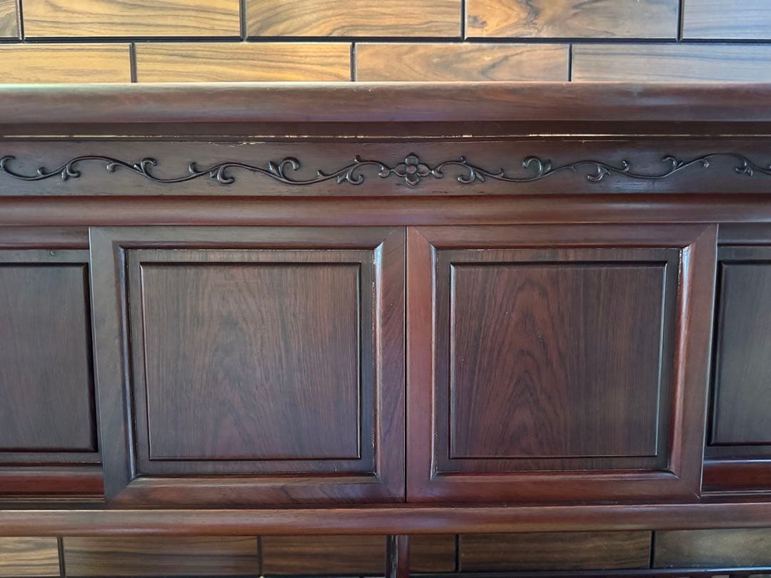 お盆限定価格！！　アンティーク　茶箪笥　紫檀　茶棚　飾り棚