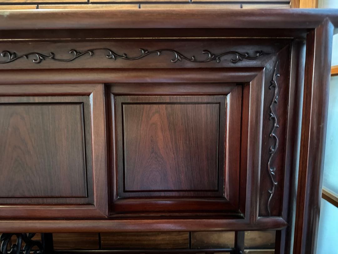 お盆限定価格！！　アンティーク　茶箪笥　紫檀　茶棚　飾り棚