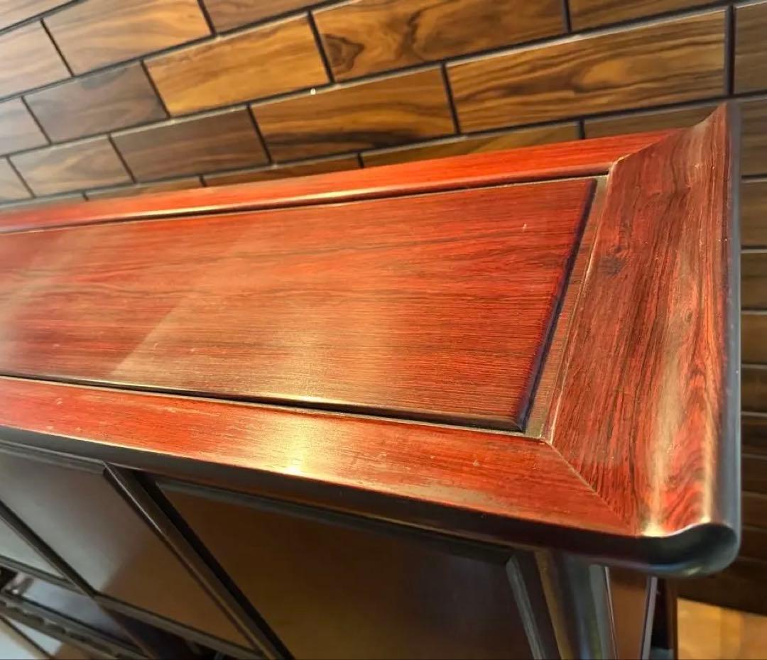 お盆限定価格！！　アンティーク　茶箪笥　紫檀　茶棚　飾り棚