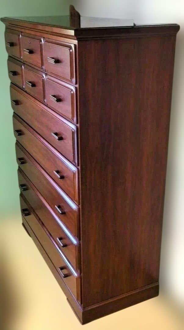 和箪笥 138㌢高 レトロ調 整理タンス チェスト